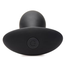 Curve Toys Rooster Rumbler Vibrating Silicone Anal Plug Large Black