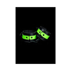 Ouch! Glow in the Dark Bonded Leather Handcuffs Neon Green