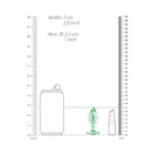 Ouch! Glow in the Dark Glass Anal Plug Clear/Green Small