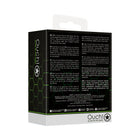 Ouch! Glow in the Dark Glass Anal Plug Clear/Green Large