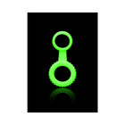 Ouch! Glow in the Dark Cockring & Ball Strap Neon Green