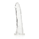 RealRock Crystal Clear Slim 6 in. Dildo Clear
