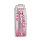 RealRock Crystal Clear Straight 9 in. Dildo Without Balls Pink