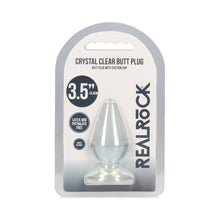 RealRock Crystal Clear 3.5 in. Anal Plug Clear