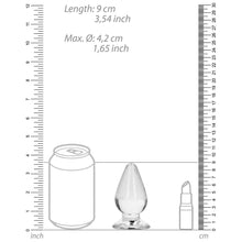 RealRock Crystal Clear 3.5 in. Anal Plug Clear