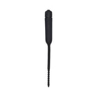 Ouch! Urethral Sounding Silicone Vibrating Bullet Plug With Beaded Tip Black 5.5 mm - 7 mm