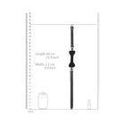 Ouch! Puppy Play Silicone Bone Gag Black