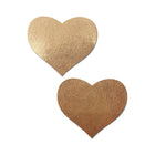 Pastease Love: Liquid Rose Gold Heart Nipple Pasties