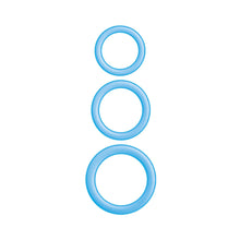 Enhancer Blue Glow Rings Set of 3