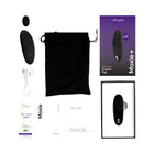 We-Vibe Moxie+ Rechargeable Remote-Controlled Silicone Wearable Clitoral Vibrator Black