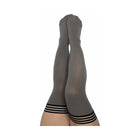 Kixies Sierra Opaque Grey Thigh-High Size C