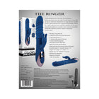 Evolved The Ringer Rechargeable Thrusting Silicone Rabbit Vibrator Blue