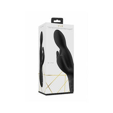 VIVE NIVA Rechargeable 360Â° Rotating Silicone Rabbit Vibrator Black