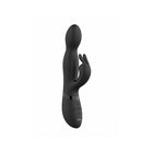 VIVE NIVA Rechargeable 360Â° Rotating Silicone Rabbit Vibrator Black