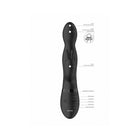 VIVE NIVA Rechargeable 360Â° Rotating Silicone Rabbit Vibrator Black
