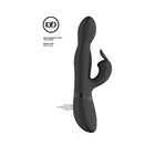 VIVE NIVA Rechargeable 360Â° Rotating Silicone Rabbit Vibrator Black