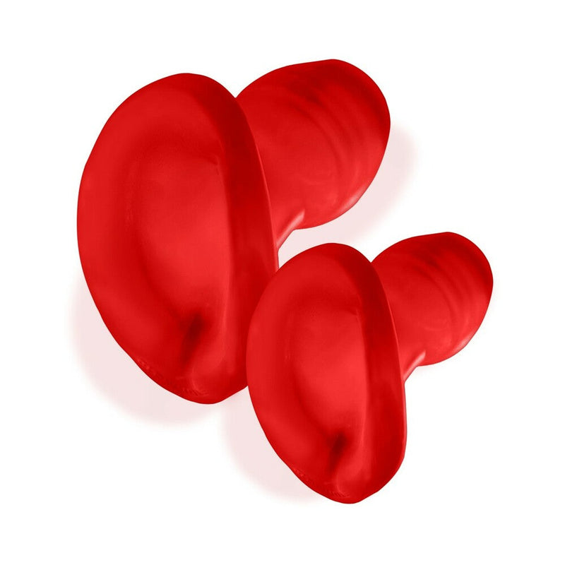 Oxballs Glowhole-2 Hollow Buttplug With LED Insert Large Red Morph