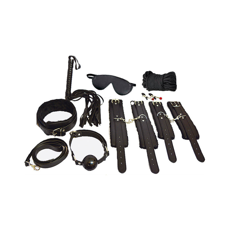 Ple''sur 12-Piece Everything Bondage Kit Black