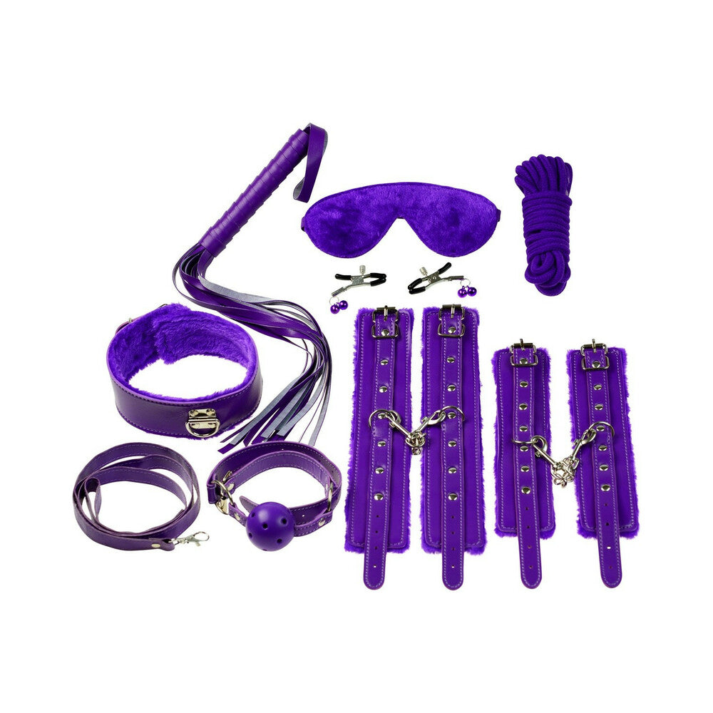 Ple''sur 12-Piece Everything Bondage Kit Purple