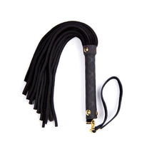 Ple''sur 11 in. Mini Leather Flogger Black