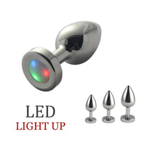 Ple''sur 3-Setting LED Light-Up Metal Anal Plug Small