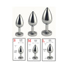 Ple''sur 3-Setting LED Light-Up Metal Anal Plug Small