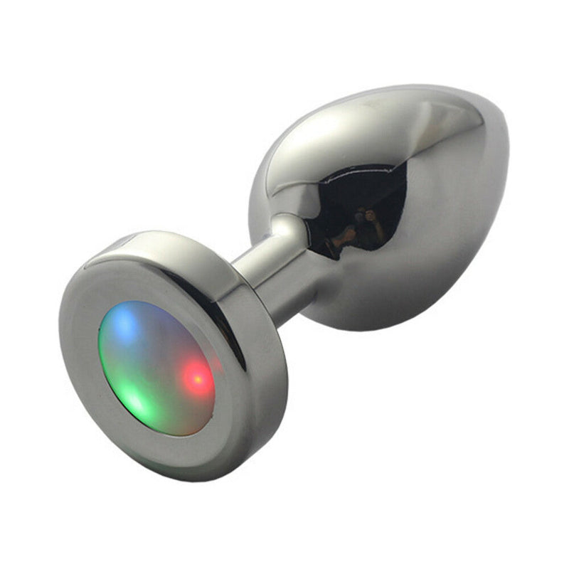 Ple''sur 3-Setting LED Light-Up Metal Anal Plug Small