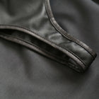 Ple''sur Adjustable PVC Spanking Skirt With Built-In Thong Black M/L