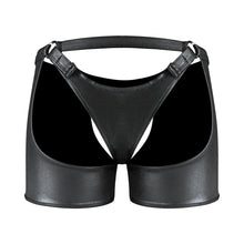 Male Power Fetish Poseidon Chap-Style Short Black S/M