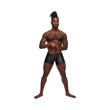 Male Power Fetish Poseidon Chap-Style Short Black L/XL