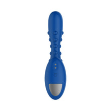 Forto Studded Pro Rechargeable Silicone Vibrating Anal Massager Blue