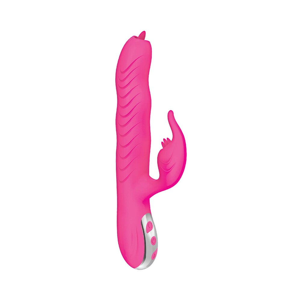 Passion Dolphin Heat Up Dual Stimulator Pink