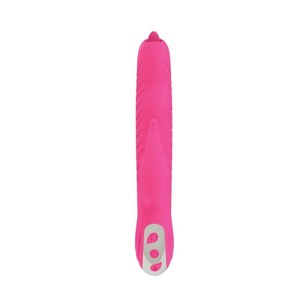 Passion Dolphin Heat Up Dual Stimulator Pink