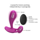 Love to Love Witty Rechargeable Remote-Controlled Silicone P & G Vibrator Sweet Orchid