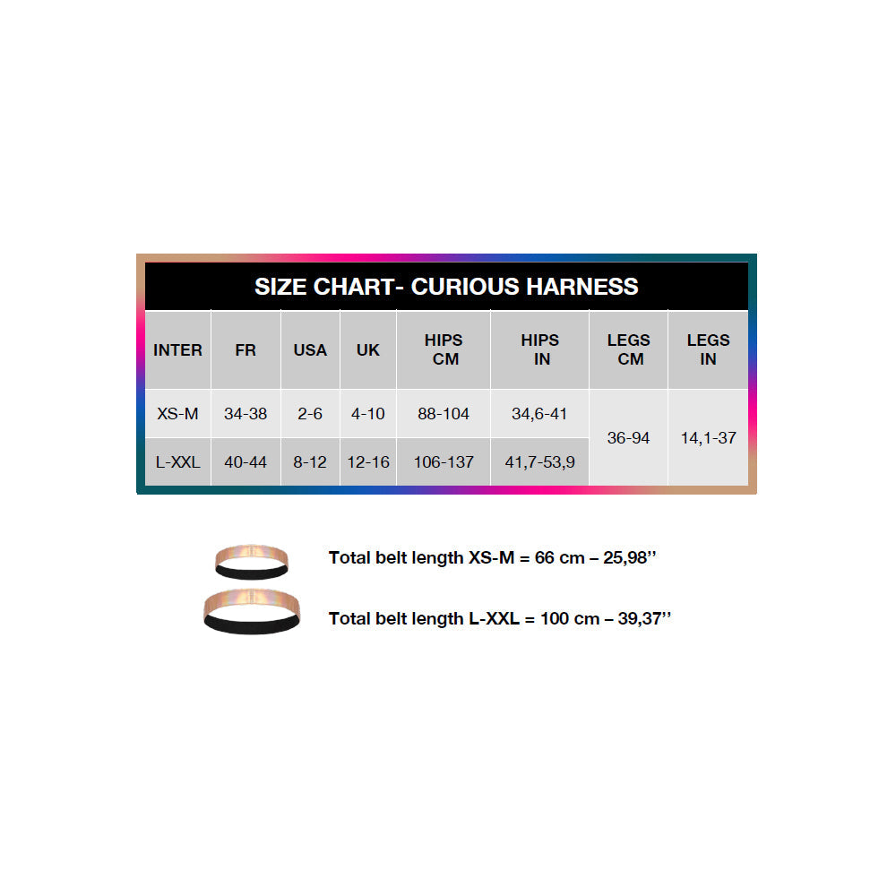 Strap-On-Me Curious Leatherette Harness Metallic Blue