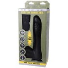 Fort Troff Piston Thruster Mini Fuck Machine Rechargeable Remote-Controlled Silicone 8.5 in. Thrusting Dildo Black