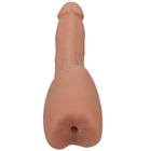 Signature Cocks Transgirls Lena Moon ULTRASKYN Dual Density 4.5 in. Cock with Penetrable Ass Beige