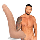 Signature Cocks Quinton James 8 in. Dual-Density Dildo with Vac-U-Lock Suction Cup Beige