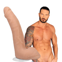 Signature Cocks Quinton James 8 in. Dual-Density Dildo with Vac-U-Lock Suction Cup Beige