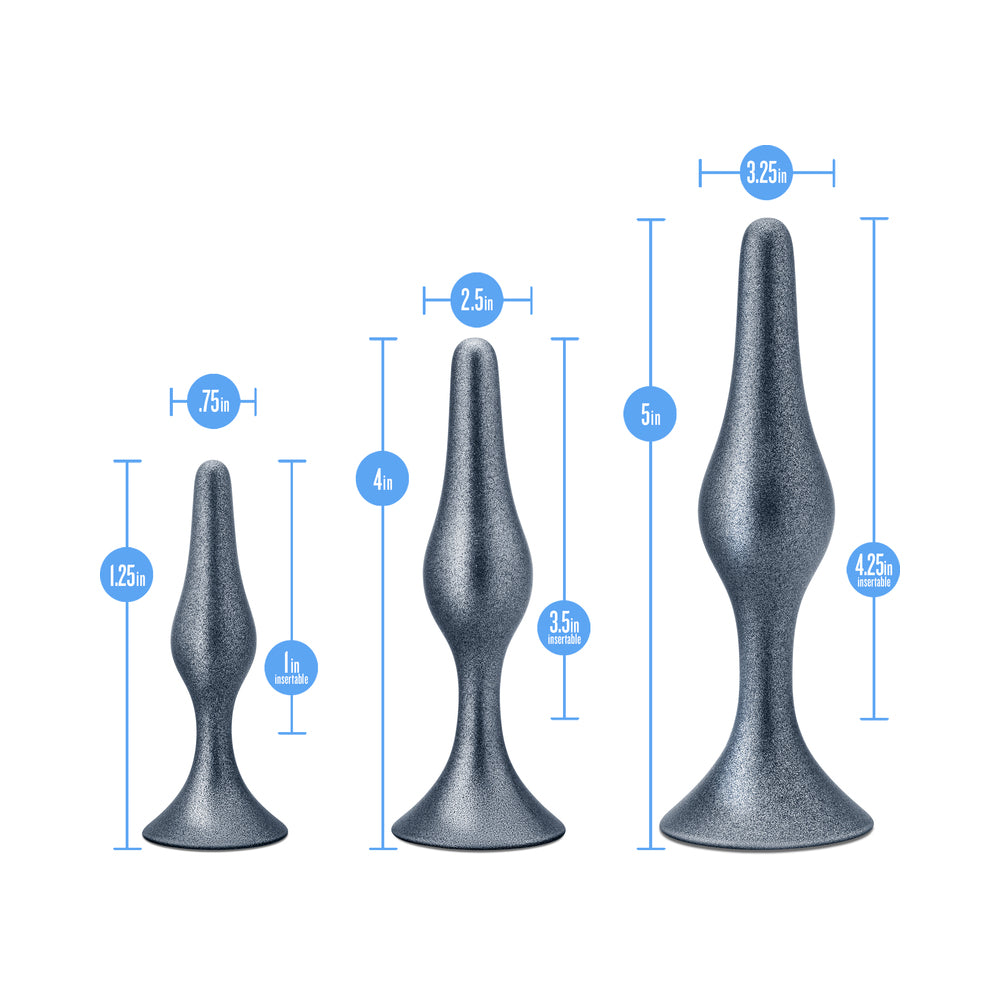 Anal Adventures Matrix Genesis Plug Kit Stellar Silver