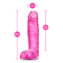 B Yours Plus Big n'' Bulky 10.5 in. Dildo with Balls Pink