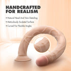 Dr. Skin 19 in. Dildo Beige