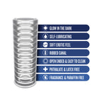 RIZE! Ribz Glow in the Dark Self-Lubricating Stroker Clear