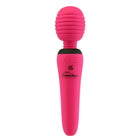 PalmPower Groove Rechargeable Silicone Mini Wand Massager Fuchsia