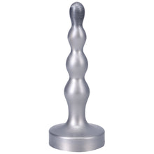 Tantus Ripple Small 8 in. Anal Beads Dildo Firm Silver
