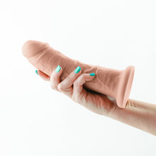 Colours Dual Density Girth 7 in. Dildo Beige