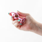 Rear Assets Metal Anal Plug Medium Pink