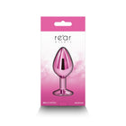 Rear Assets Metal Anal Plug Medium Pink