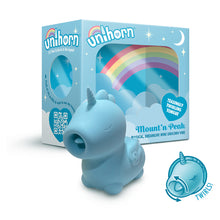 Unihorn Mount''n Peak Pointed Flicking Tongue Vibrator Blue