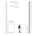 Ouch! Round Gem Butt Plug Medium Silver/Diamond